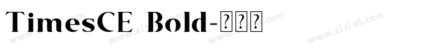 TimesCE Bold字体转换